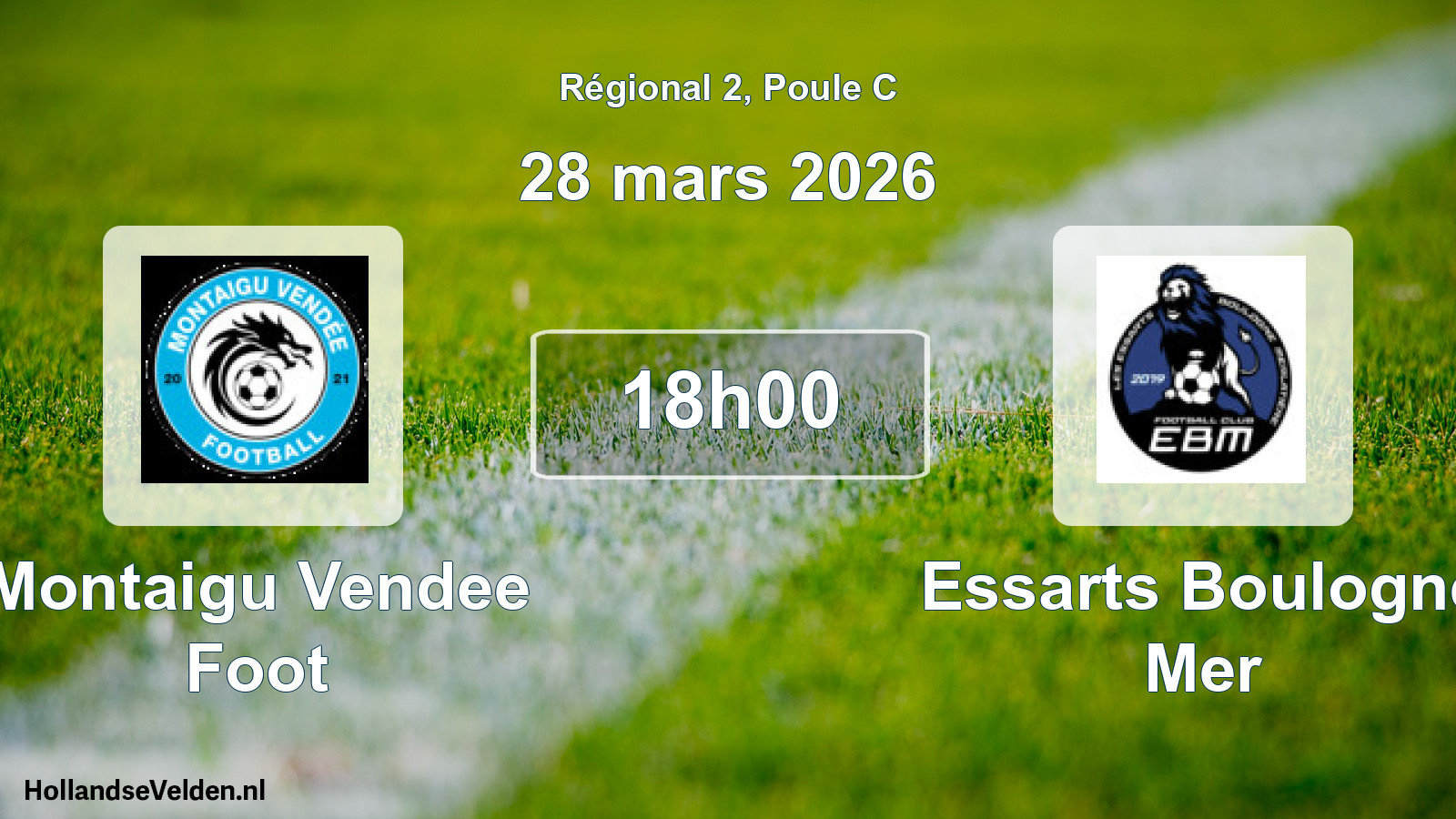 Scheduled Match: Montaigu Vendee Foot - Essarts Boulogne Mer (28 March 2026)
