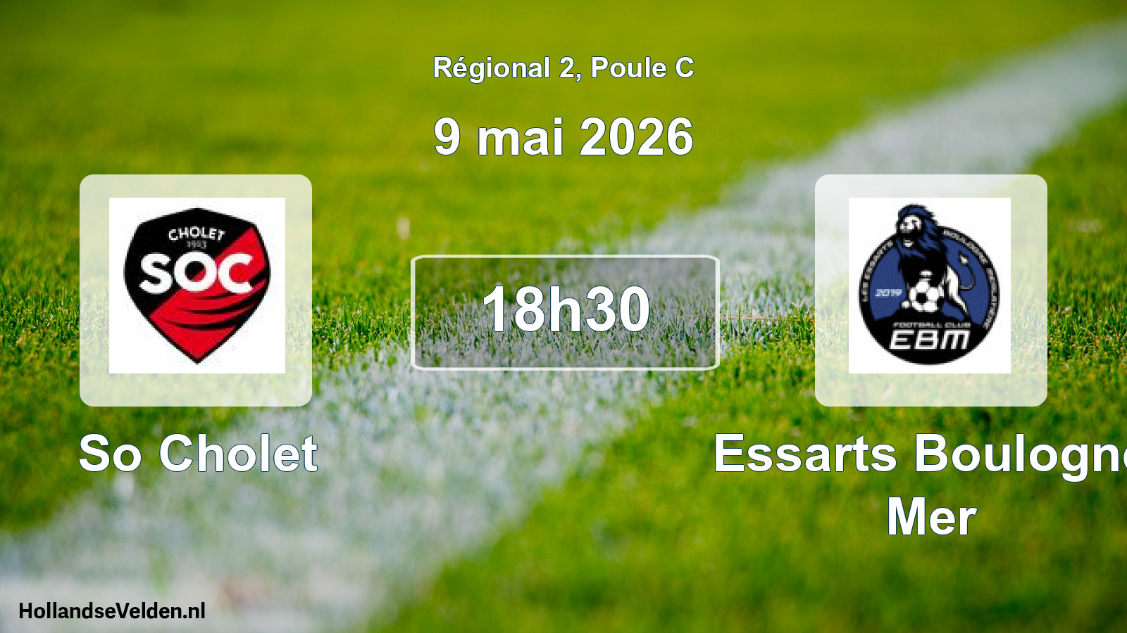 Scheduled Match: So Cholet - Essarts Boulogne Mer (9 May 2026)