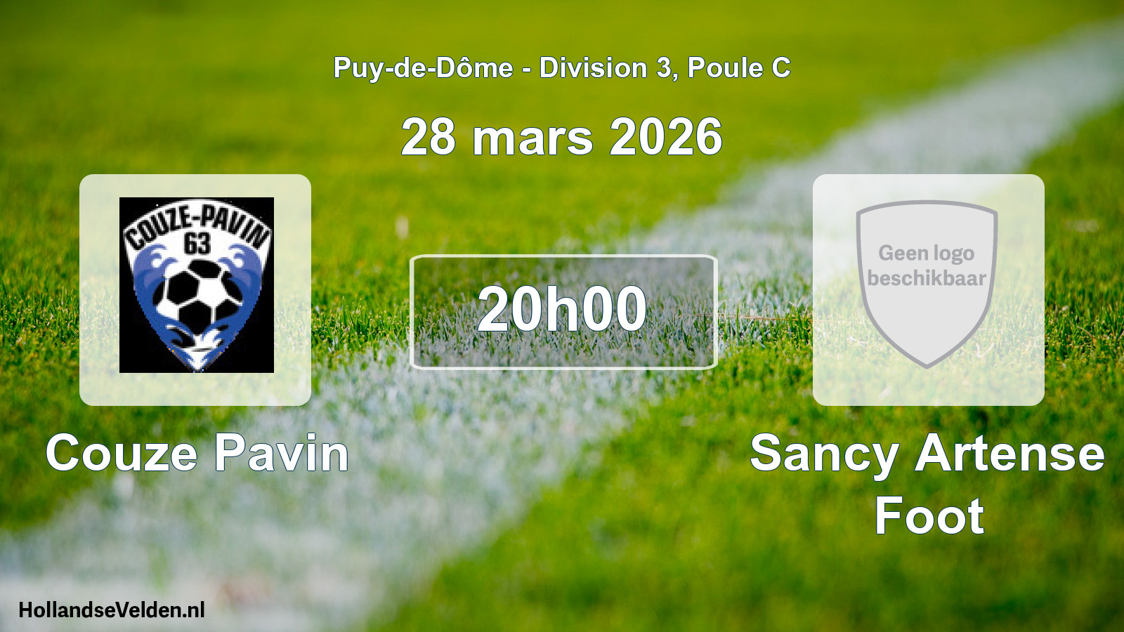 Scheduled Match: Couze Pavin - Sancy Artense Foot (28 March 2026)