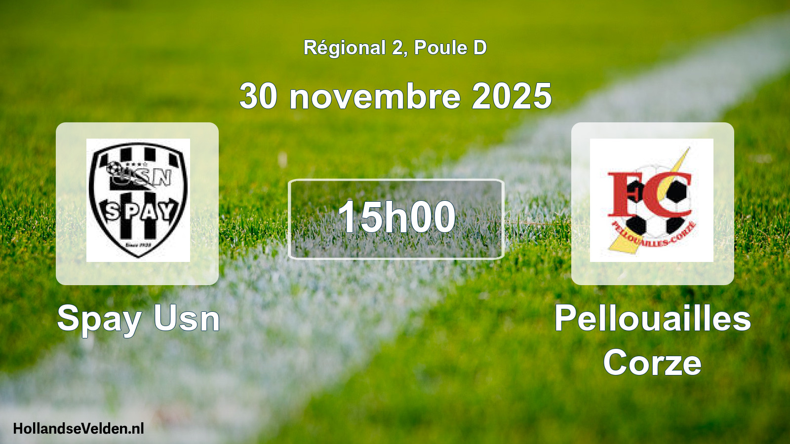 Scheduled Match: Spay Usn - Pellouailles Corze (30 November 2025)