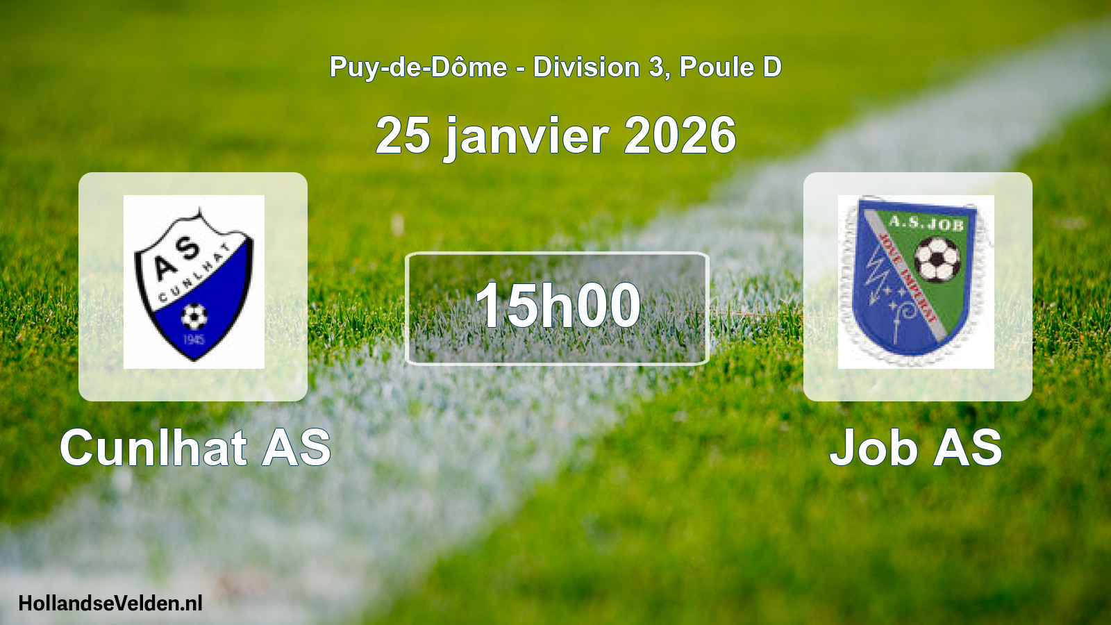 Scheduled Match: Cunlhat AS - Job AS (25 January 2026)