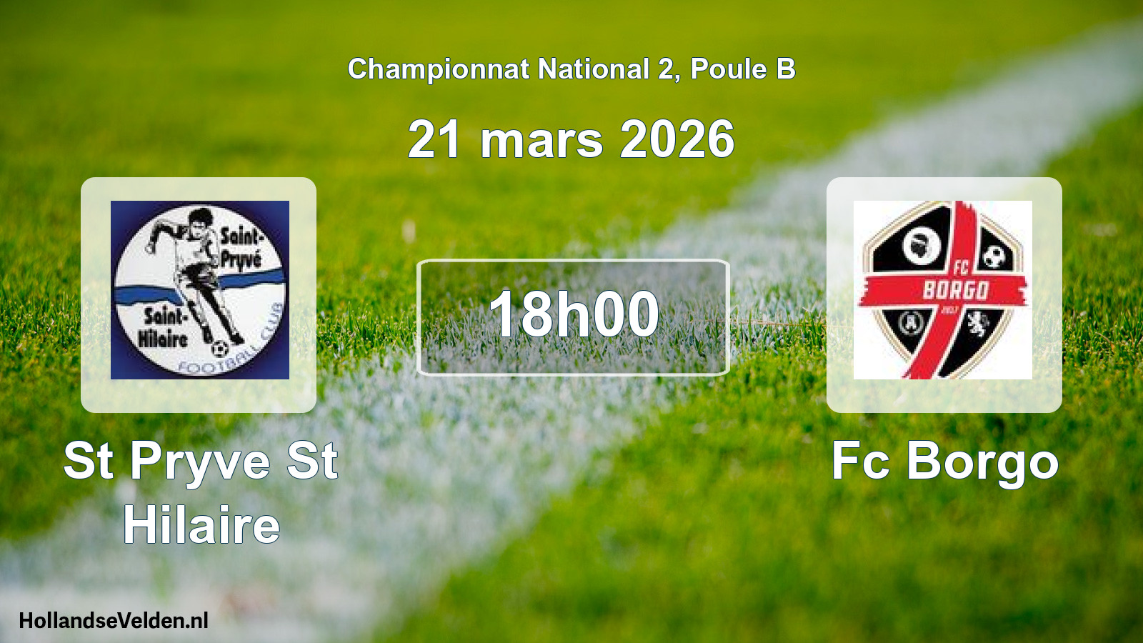 Scheduled Match: St Pryve St Hilaire - Fc Borgo (21 March 2026)