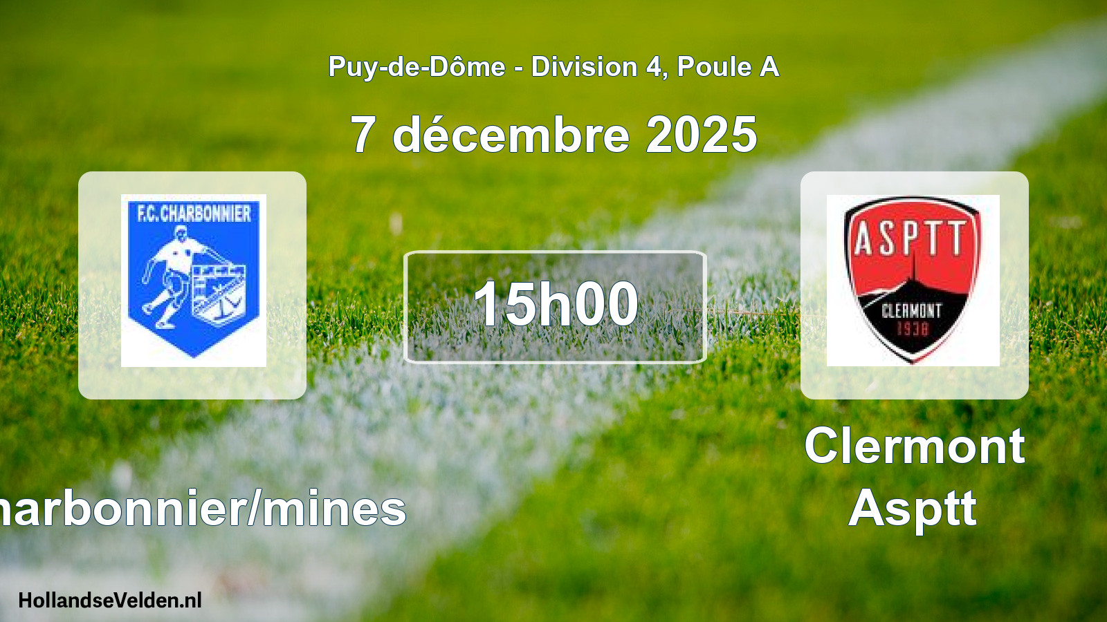 Geplande wedstrijd: Charbonnier/mines - Clermont Asptt (7 december 2025)