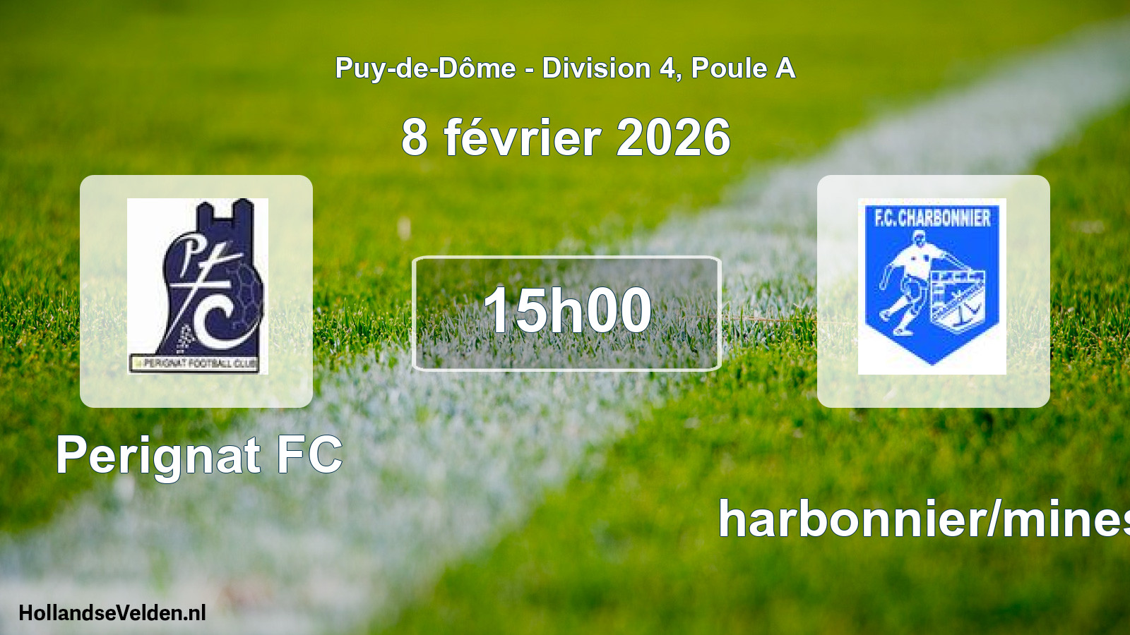 Scheduled Match: Perignat FC - Charbonnier/mines (8 February 2026)