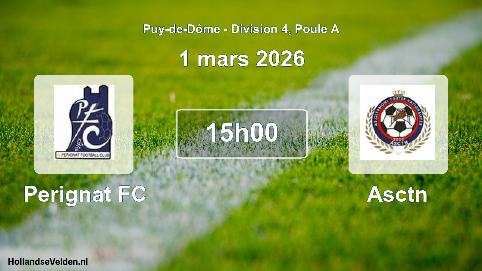 Scheduled Match: Perignat FC - Asctn (1 March 2026)