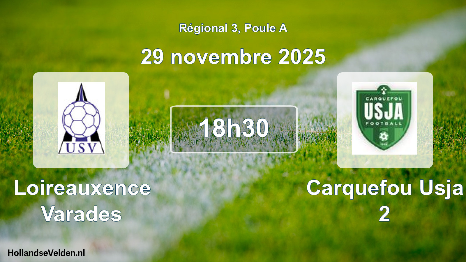 Scheduled Match: Loireauxence Varades - Carquefou Usja 2 (29 November 2025)