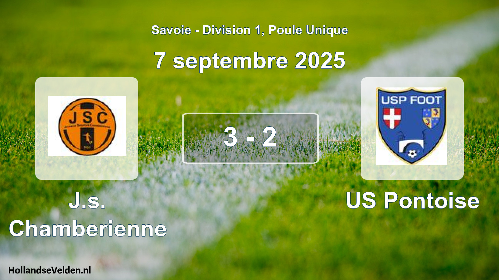 Gespeelde wedstrijd: J.s. Chamberienne - US Pontoise 3 - 2 (7 september 2025)