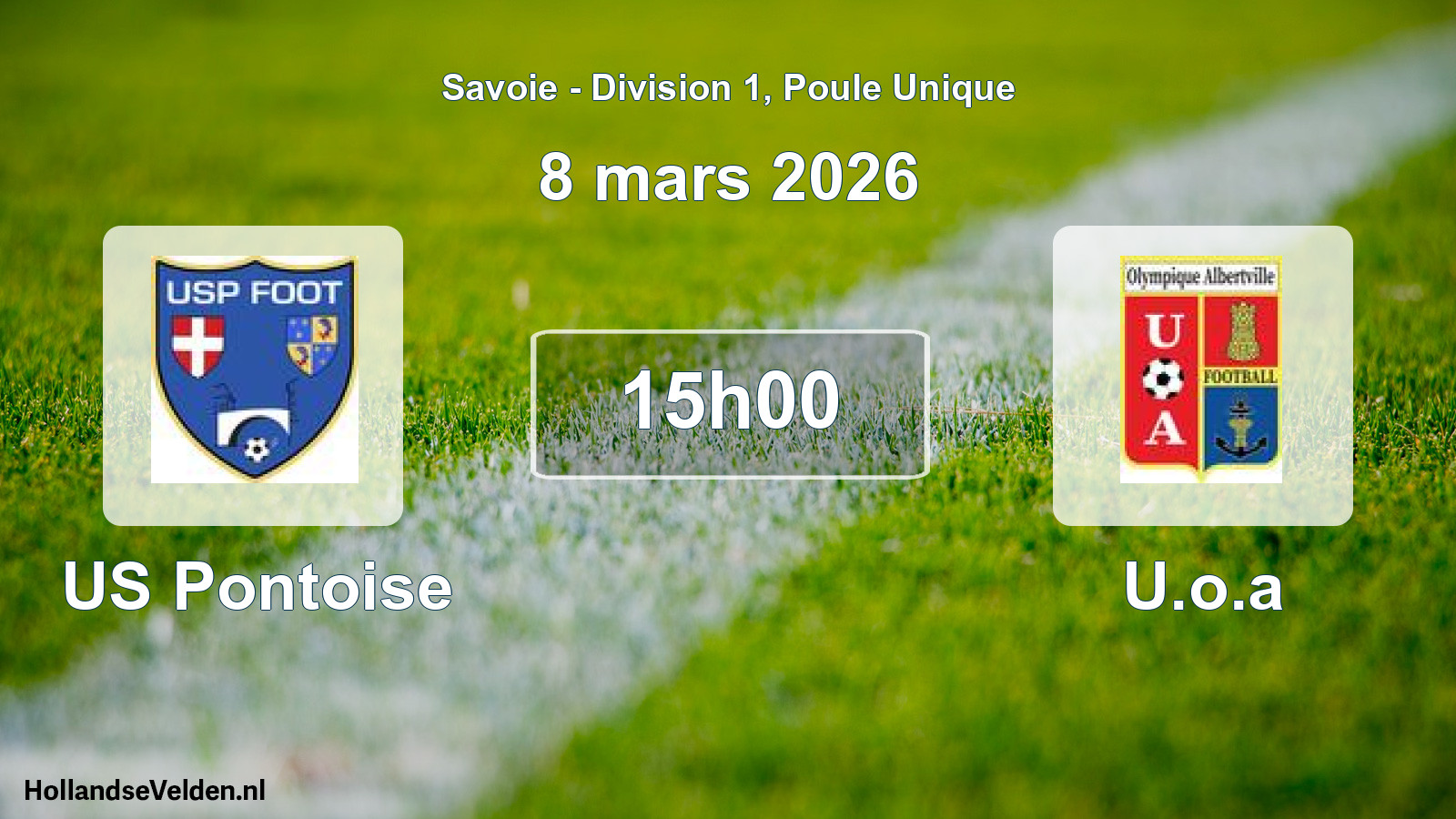 Match programmé: US Pontoise - U.o.a (8 mars 2026)