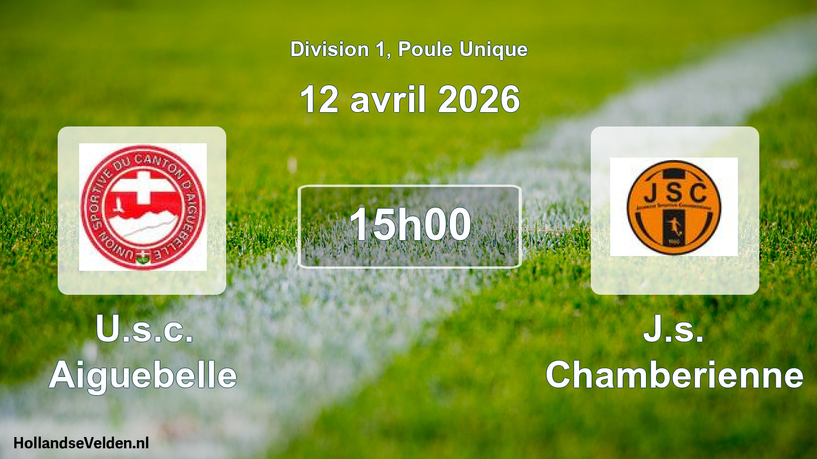 Scheduled Match: U.s.c. Aiguebelle - J.s. Chamberienne (12 April 2026)