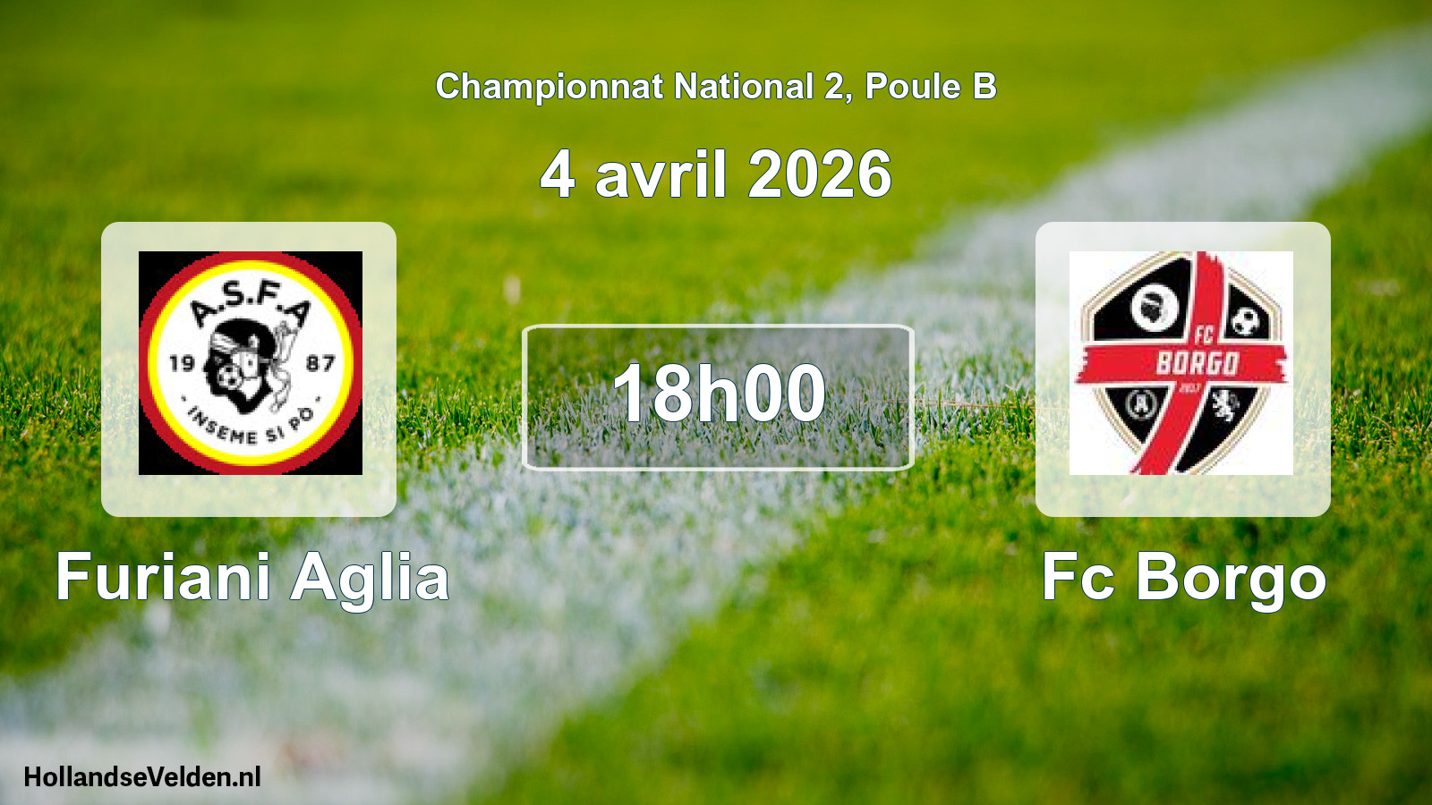 Scheduled Match: Furiani Aglia - Fc Borgo (4 April 2026)