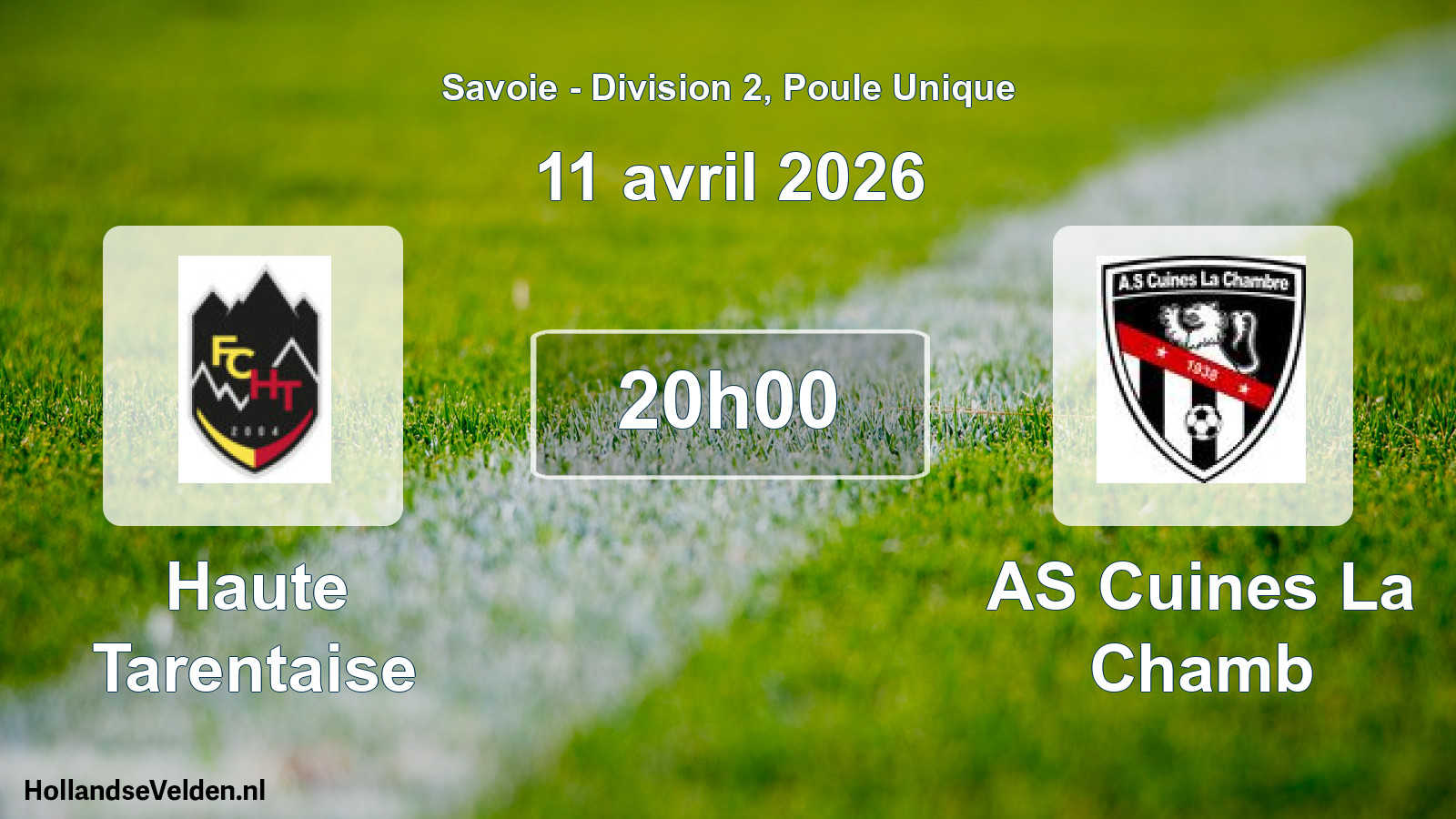 Match programmé: Haute Tarentaise - AS Cuines La Chamb (11 avril 2026)