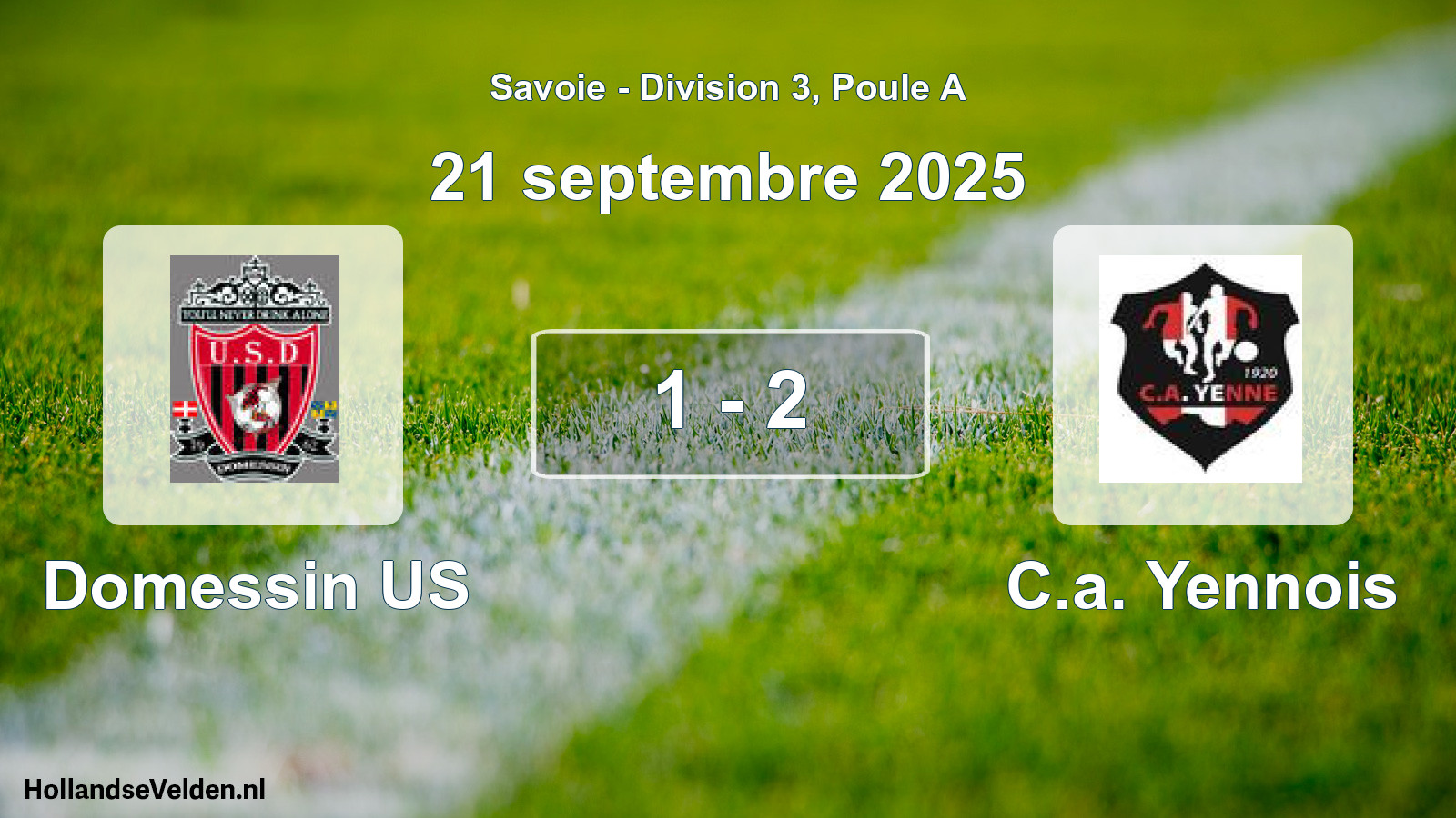 Match joué: Domessin US - C.a. Yennois 1 - 2 (21 septembre 2025)