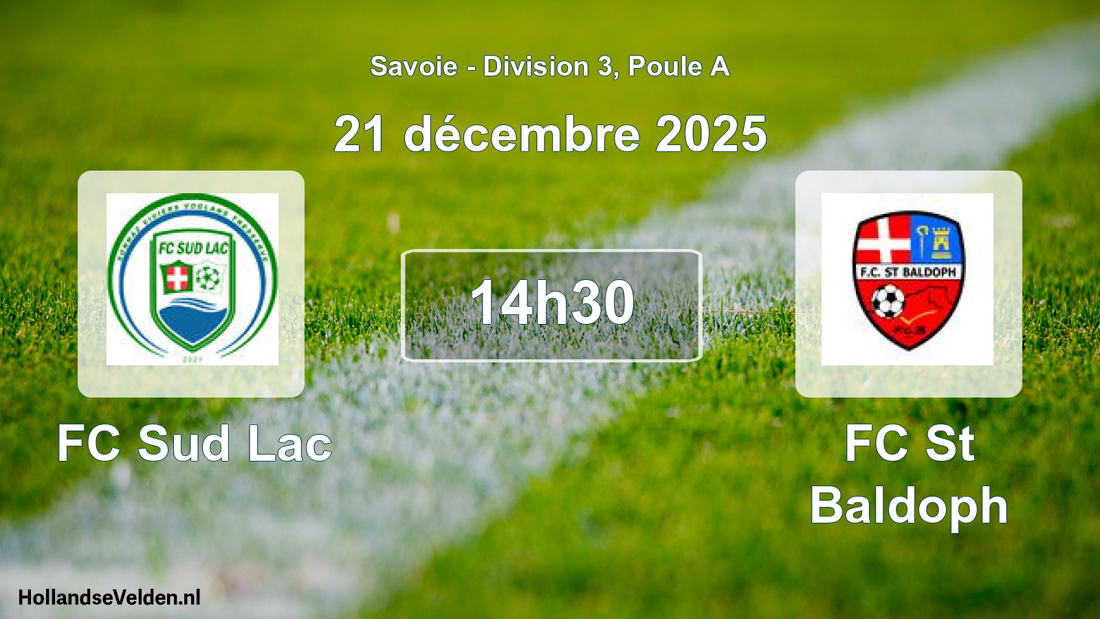 Geplande wedstrijd: FC Sud Lac - FC St Baldoph (21 december 2025)