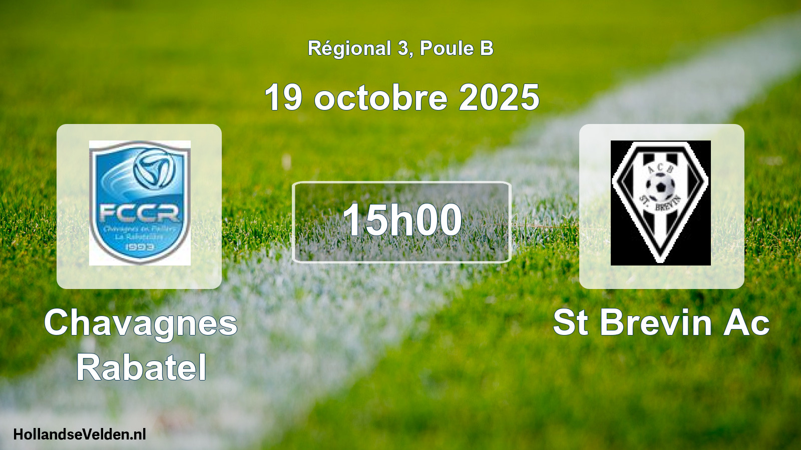 Geplande wedstrijd: Chavagnes Rabatel - St Brevin Ac (19 octobre 2025)