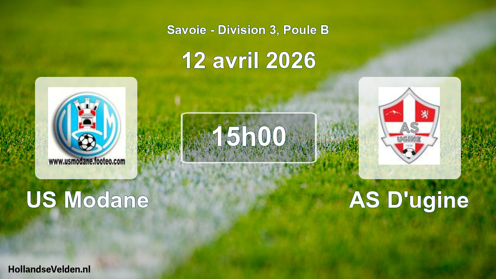 Geplande wedstrijd: US Modane - AS D'ugine (12 april 2026)
