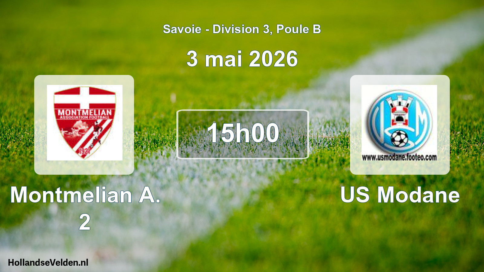 Match programmé: Montmelian A. 2 - US Modane (3 mai 2026)