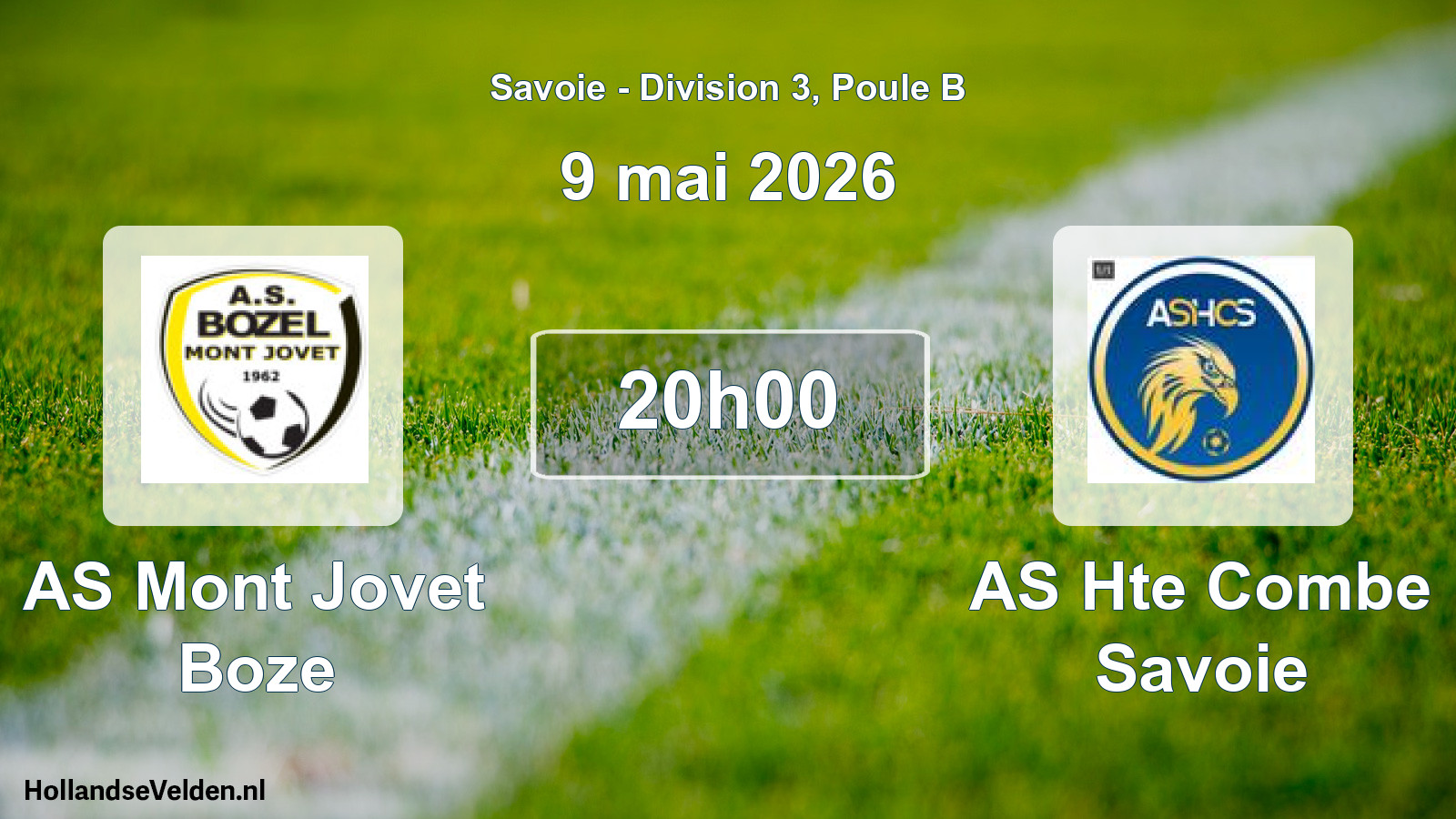 Scheduled Match: AS Mont Jovet Boze - AS Hte Combe Savoie (9 May 2026)