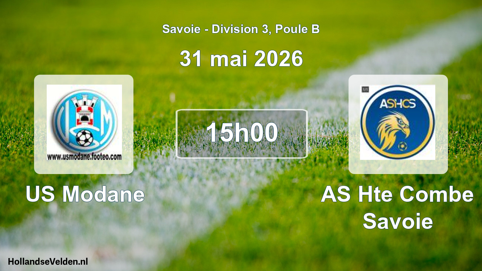 Match programmé: US Modane - AS Hte Combe Savoie (31 mai 2026)