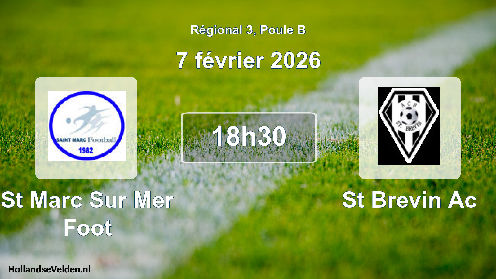 Scheduled Match: St Marc Sur Mer Foot - St Brevin Ac (7 February 2026)