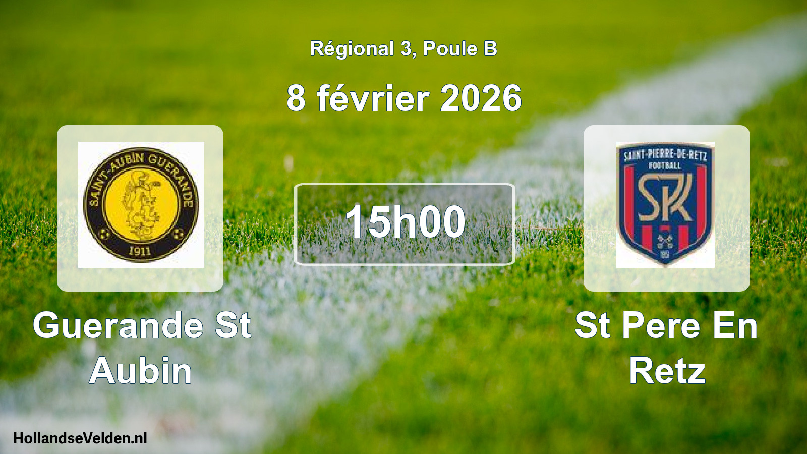 Scheduled Match: Guerande St Aubin - St Pere En Retz (8 February 2026)