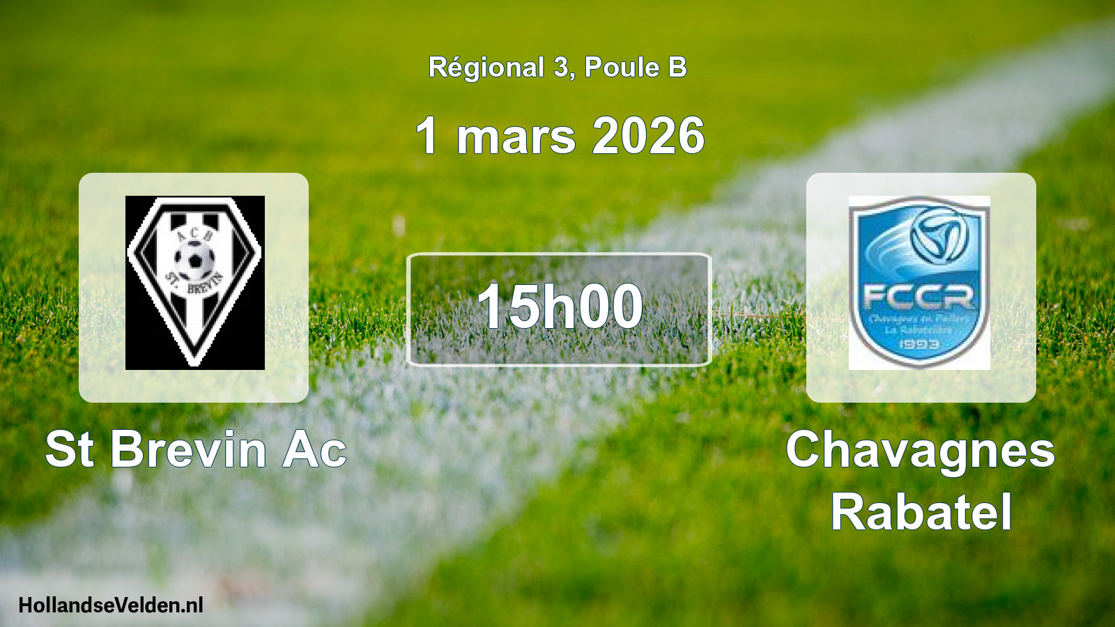 Geplande wedstrijd: St Brevin Ac - Chavagnes Rabatel (1 mars 2026)
