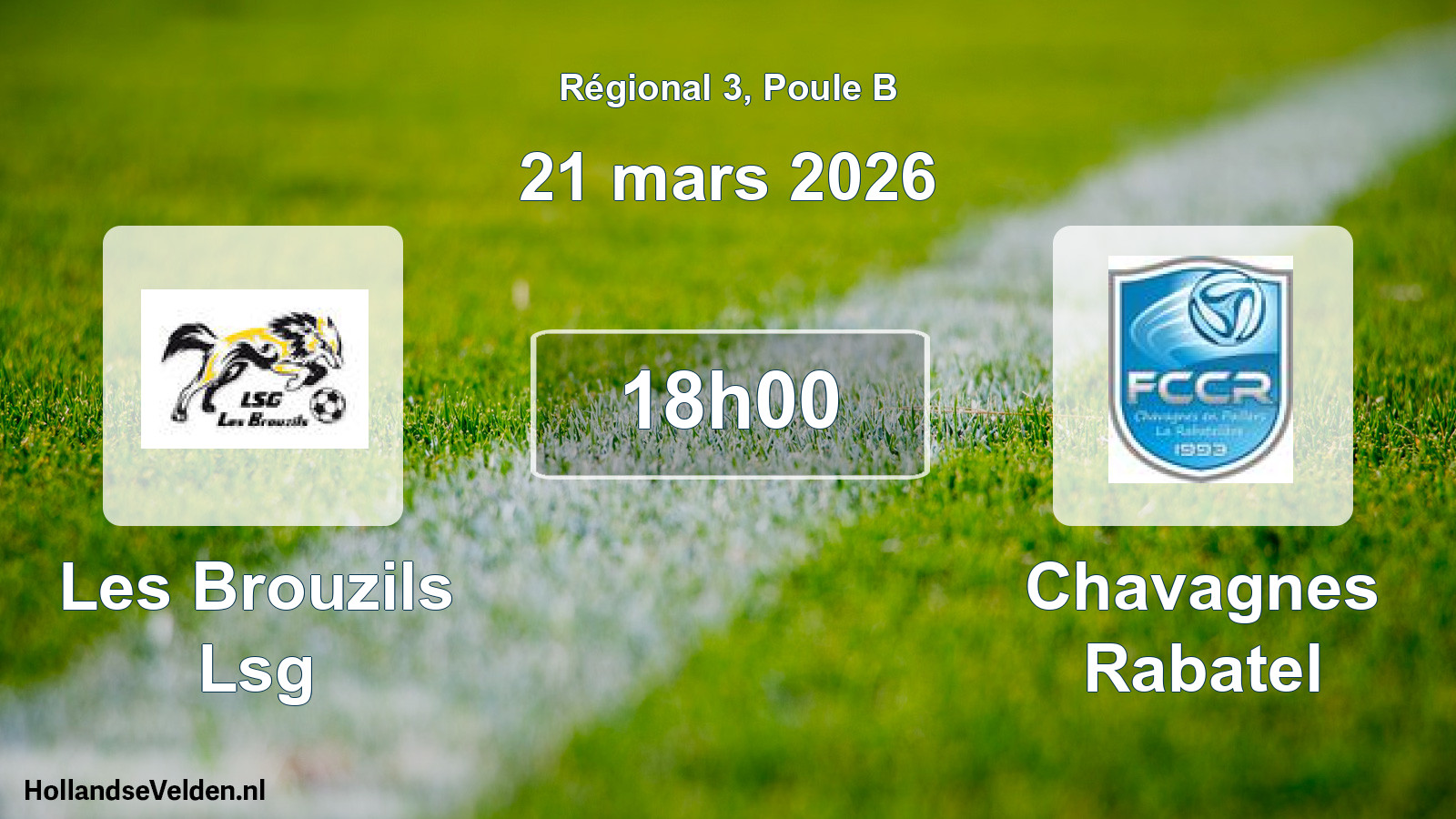Geplande wedstrijd: Les Brouzils Lsg - Chavagnes Rabatel (21 mars 2026)