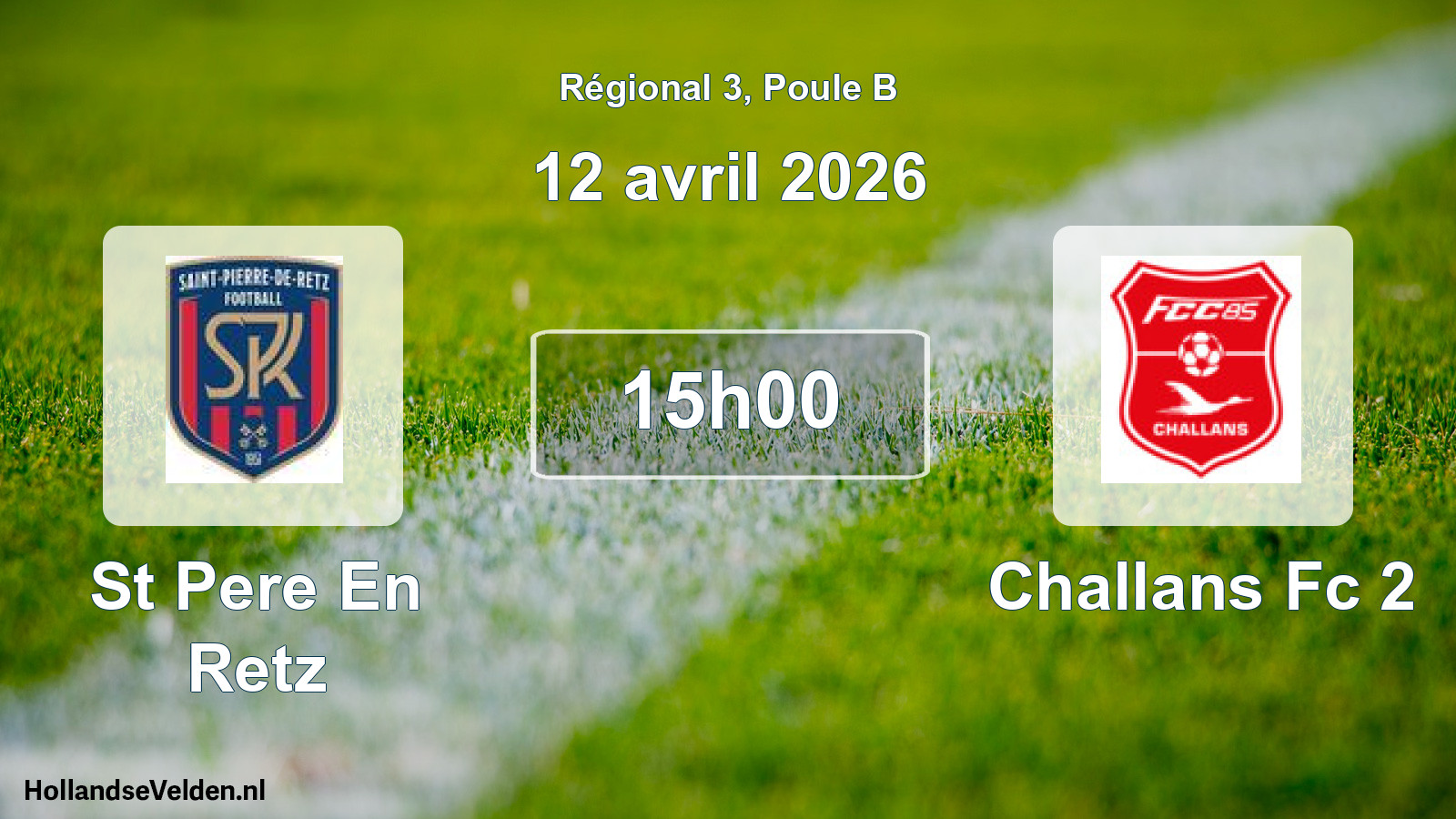 Scheduled Match: St Pere En Retz - Challans Fc 2 (12 April 2026)