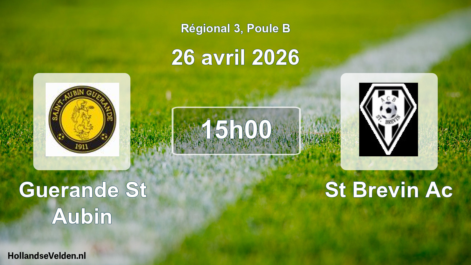 Scheduled Match: Guerande St Aubin - St Brevin Ac (26 April 2026)