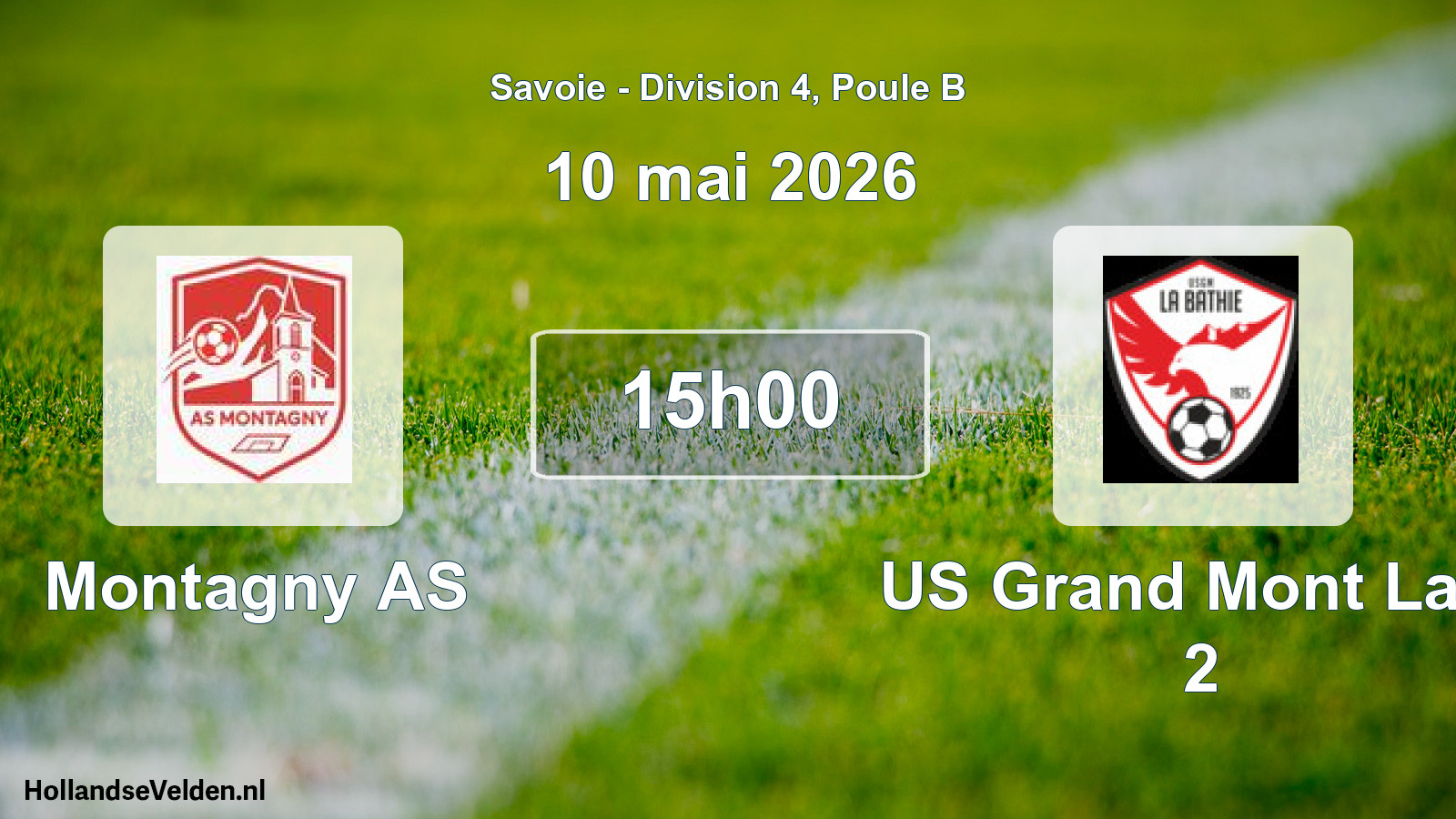 Match programmé: Montagny AS - US Grand Mont La B 2 (10 mai 2026)