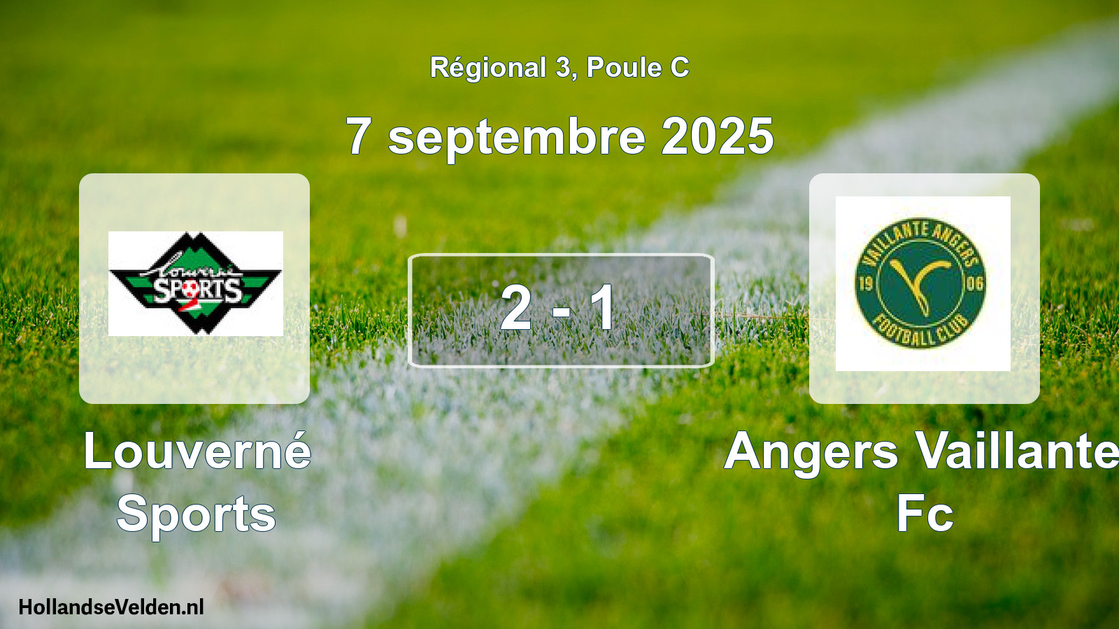 Gespeelde wedstrijd: Louverné Sports - Angers Vaillante Fc 2 - 1 (7 septembre 2025)