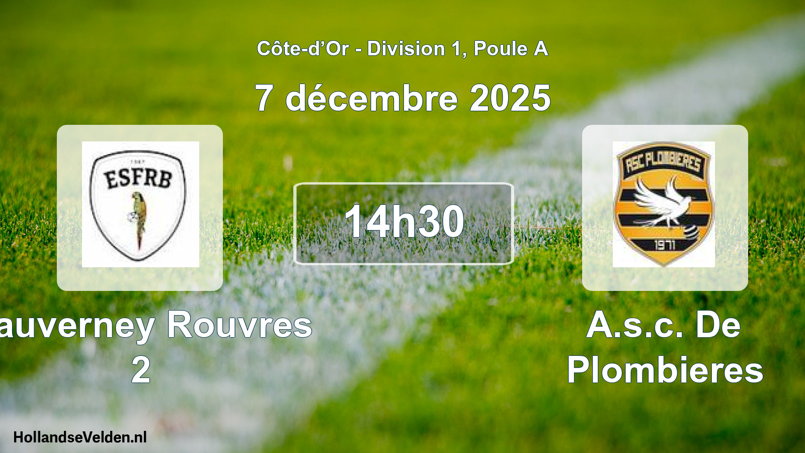 Scheduled Match: Fauverney Rouvres 2 - A.s.c. De Plombieres (7 December 2025)