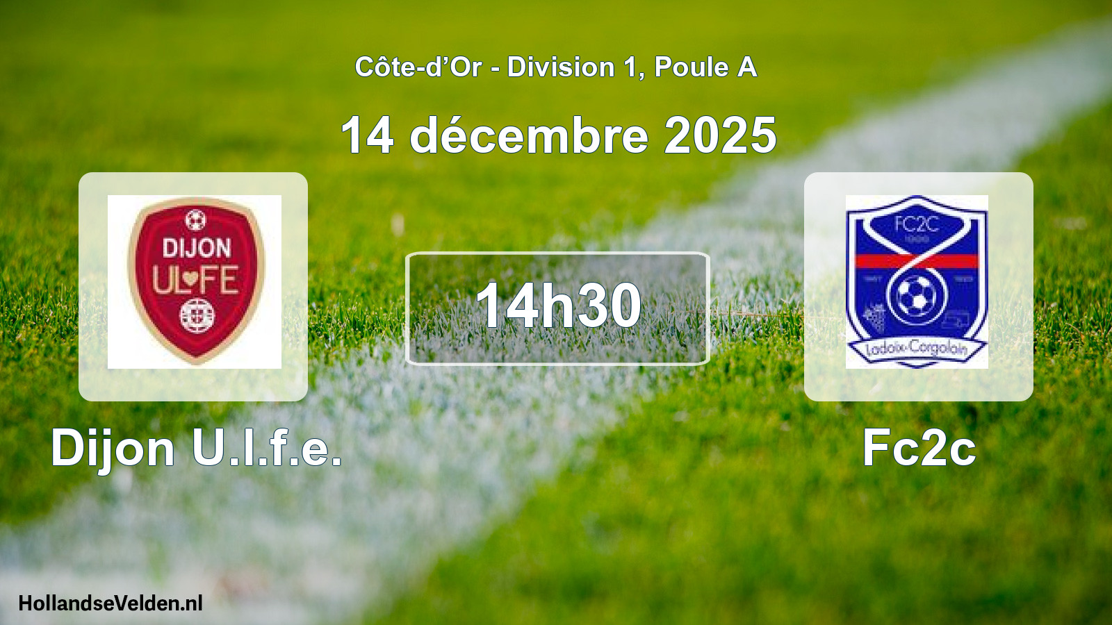 Geplande wedstrijd: Dijon U.l.f.e. - Fc2c (14 december 2025)