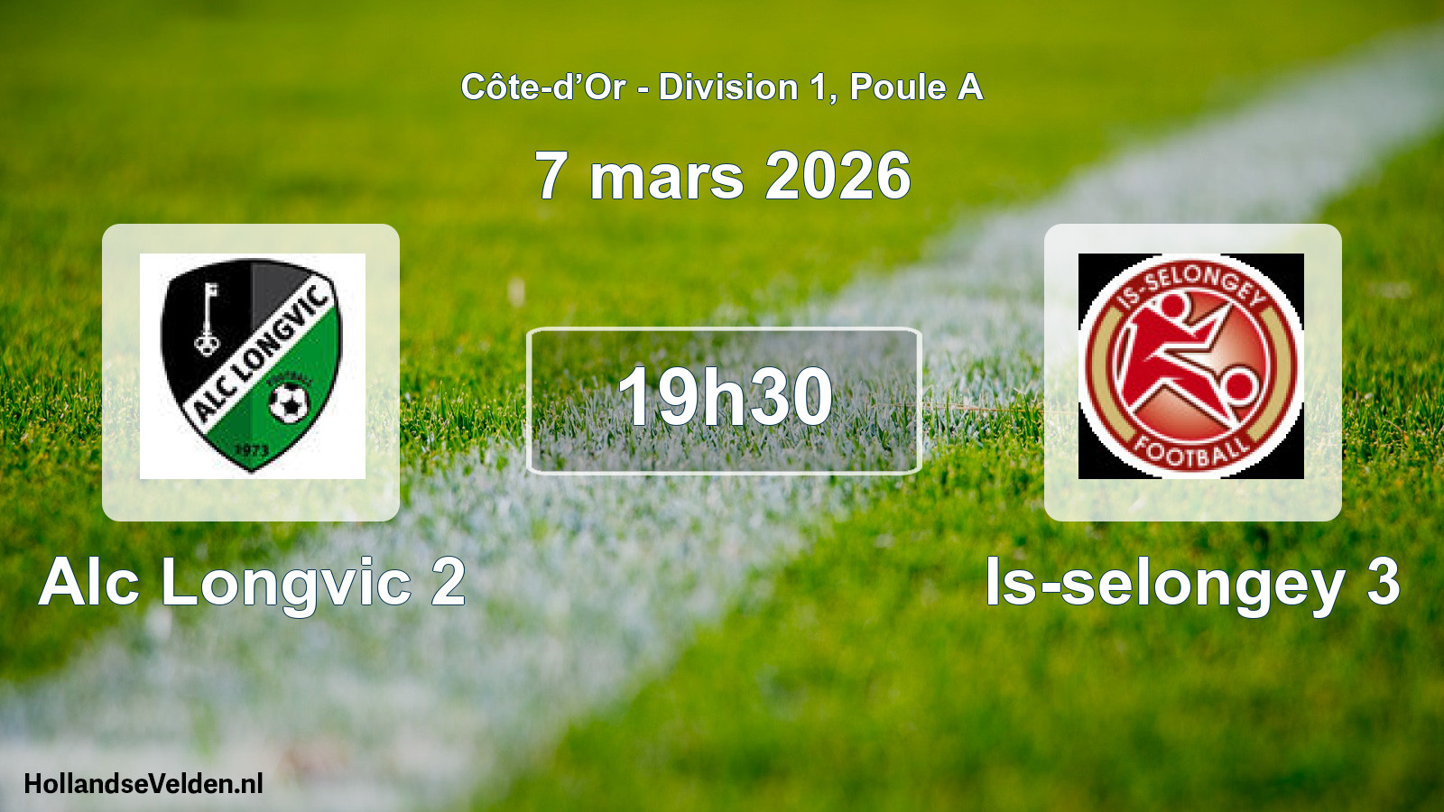Match programmé: Alc Longvic 2 - Is-selongey 3 (7 mars 2026)
