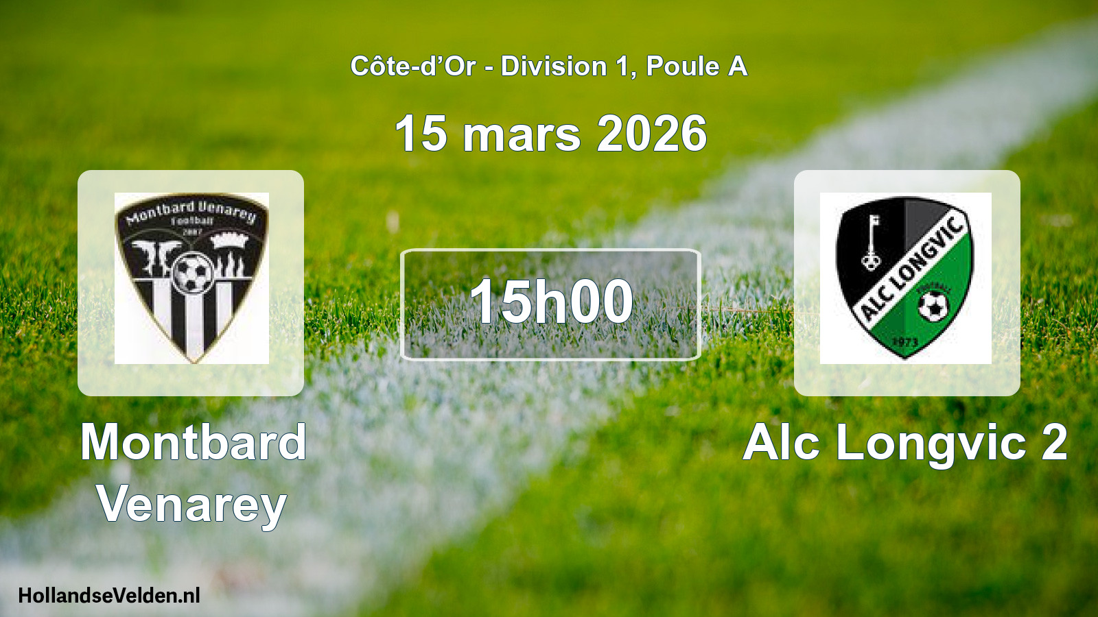 Geplande wedstrijd: Montbard Venarey - Alc Longvic 2 (15 maart 2026)