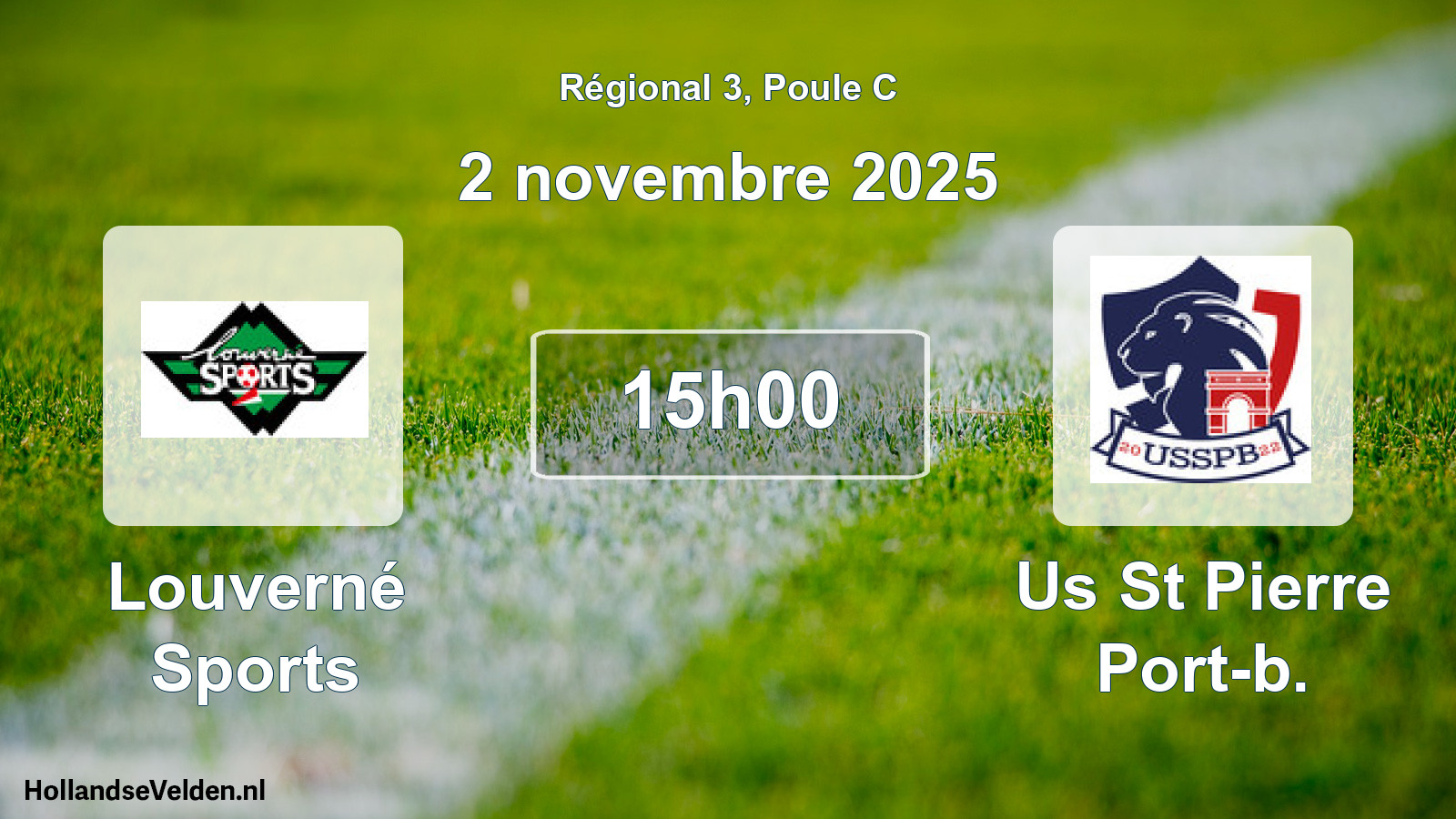 Geplande wedstrijd: Louverné Sports - Us St Pierre Port-b. (2 november 2025)