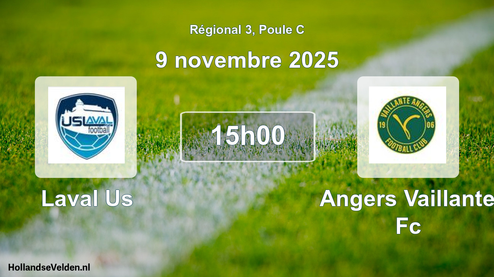 Geplande wedstrijd: Laval Us - Angers Vaillante Fc (9 novembre 2025)