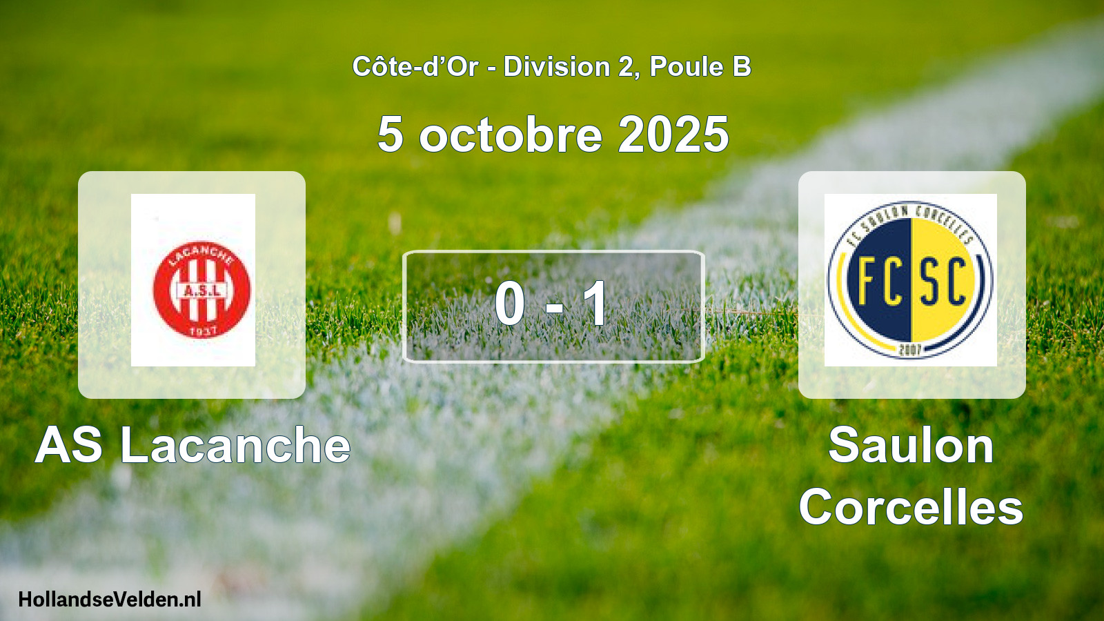 Total number of matches played: AS Lacanche - Saulon Corcelles 0 - 1 (5 October 2025)