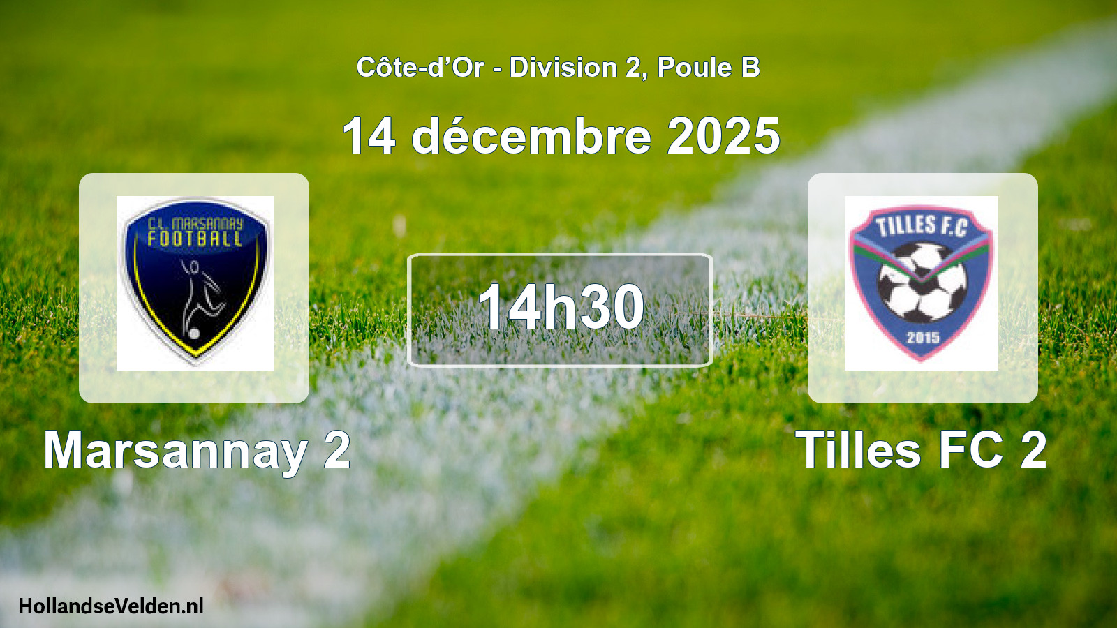 Scheduled Match: Marsannay 2 - Tilles FC 2 (14 December 2025)