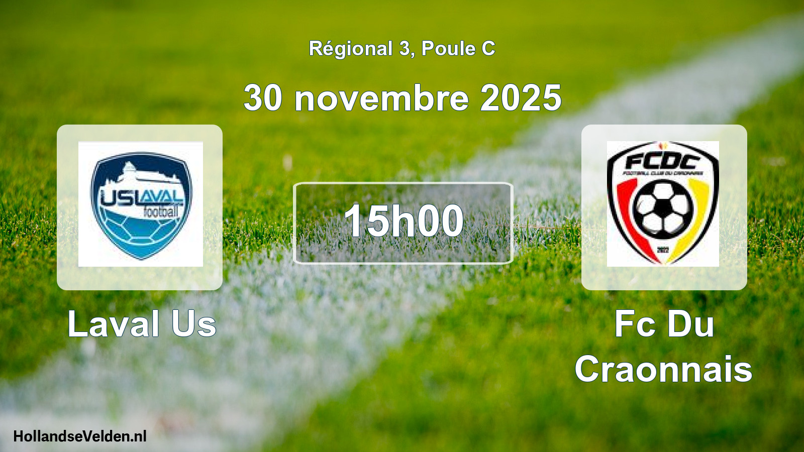 Scheduled Match: Laval Us - Fc Du Craonnais (30 November 2025)