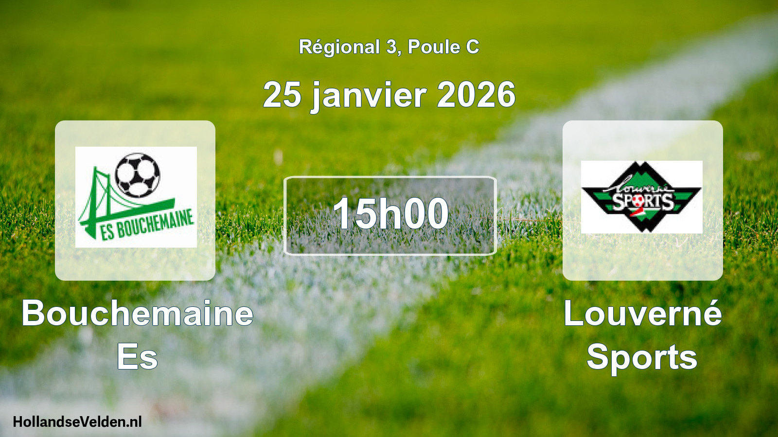 Geplande wedstrijd: Bouchemaine Es - Louverné Sports (25 janvier 2026)