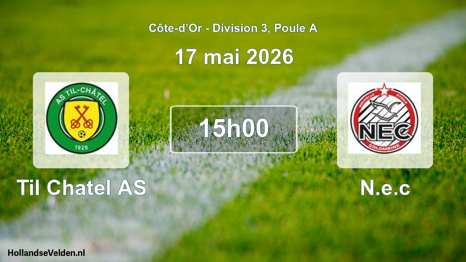 Match programmé: Til Chatel AS - N.e.c (17 mai 2026)