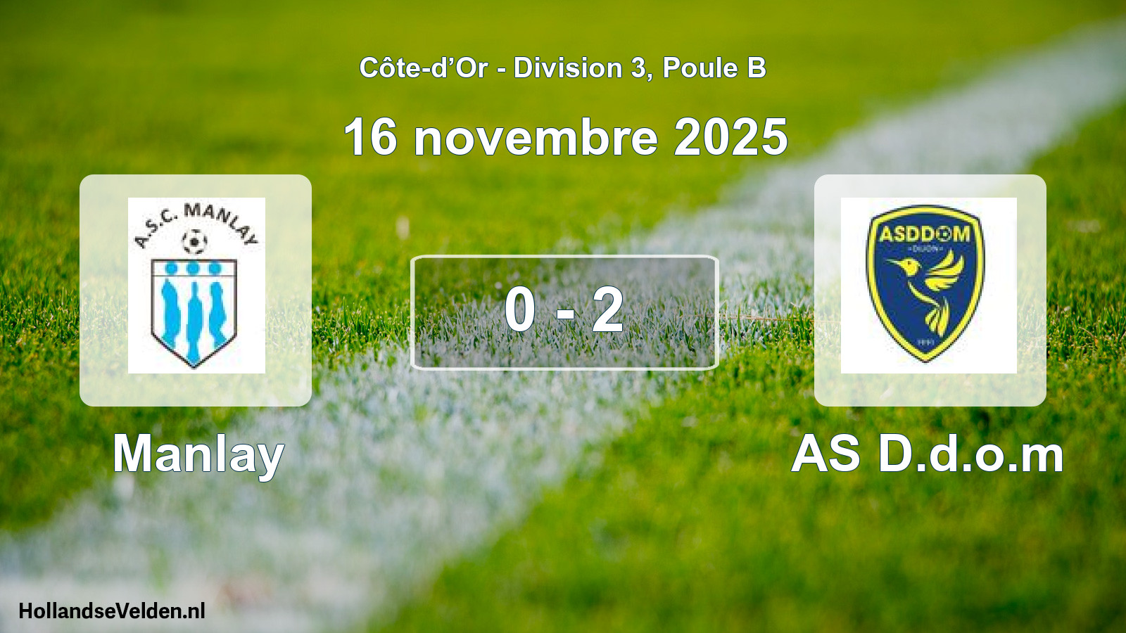 Match joué: Manlay - AS D.d.o.m 0 - 2 (16 novembre 2025)