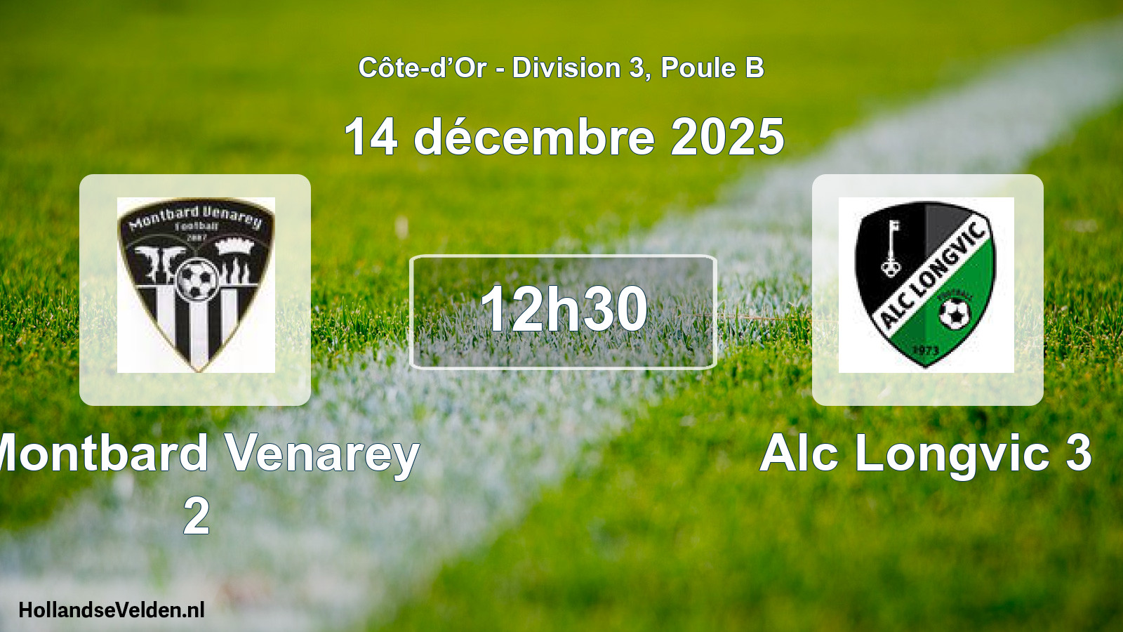 Scheduled Match: Montbard Venarey 2 - Alc Longvic 3 (14 December 2025)