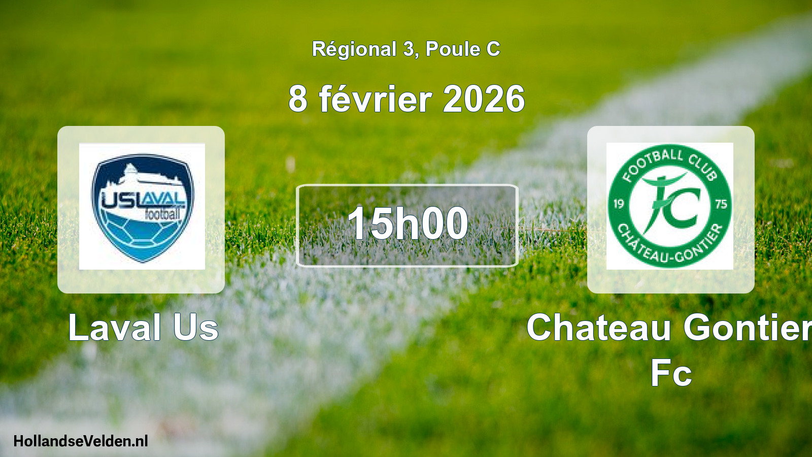 Geplande wedstrijd: Laval Us - Chateau Gontier Fc (8 février 2026)