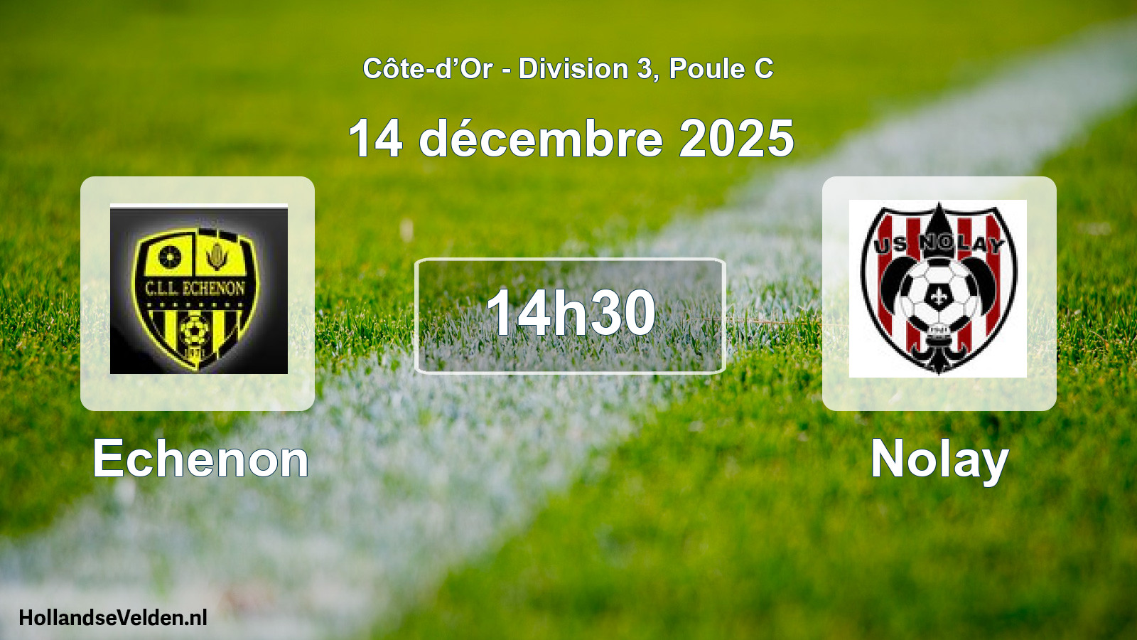 Geplande wedstrijd: Echenon - Nolay (14 december 2025)