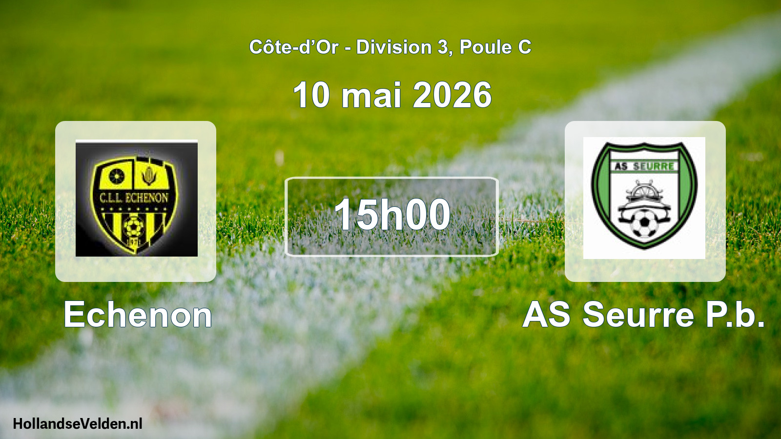 Geplande wedstrijd: Echenon - AS Seurre P.b. (10 mei 2026)