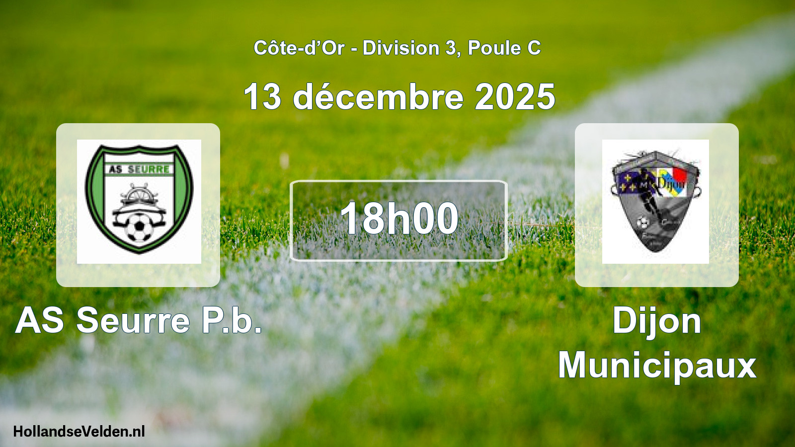 Scheduled Match: AS Seurre P.b. - Dijon Municipaux (13 December 2025)