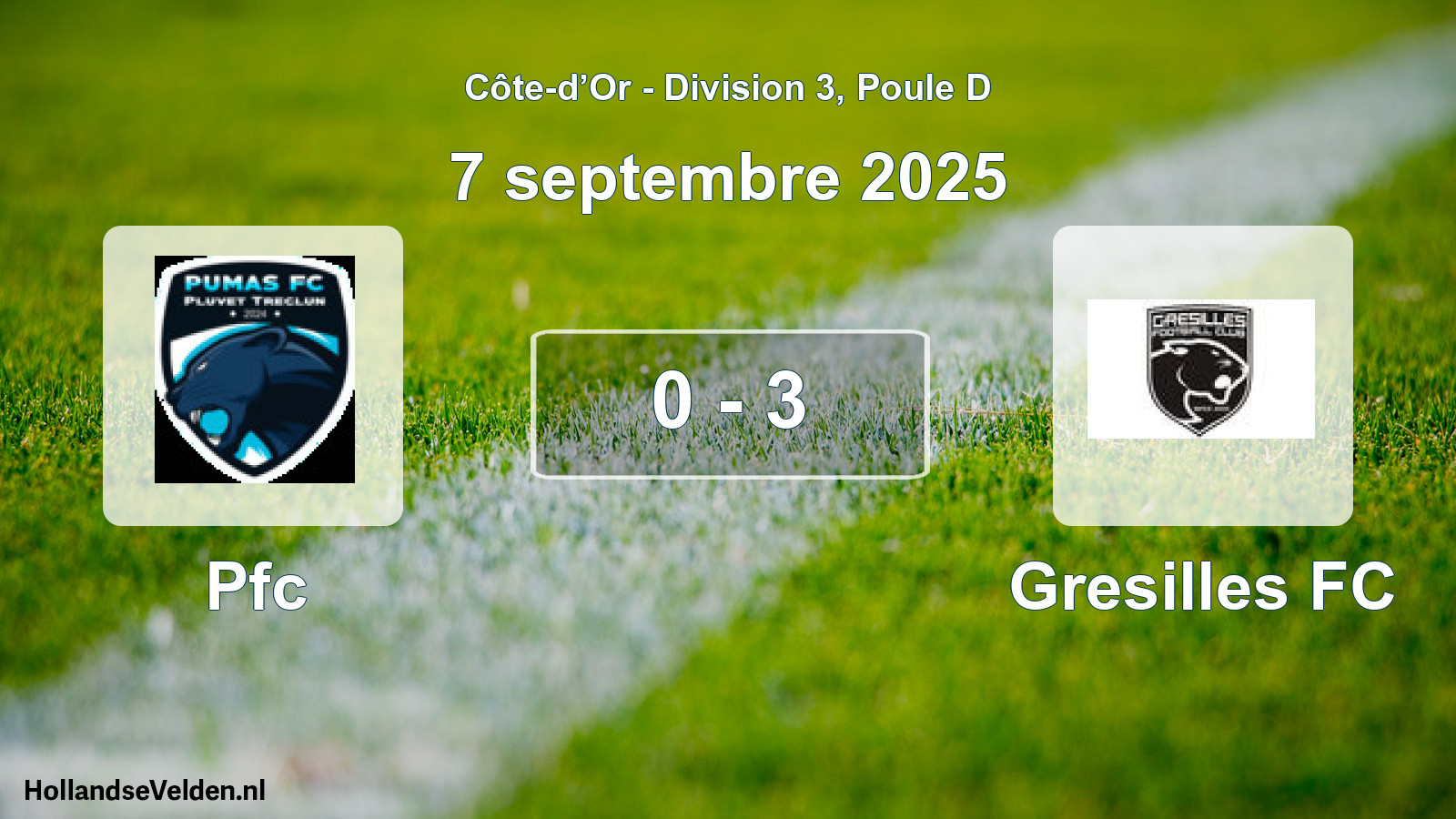 Total number of matches played: Pfc - Gresilles FC 0 - 3 (7 September 2025)