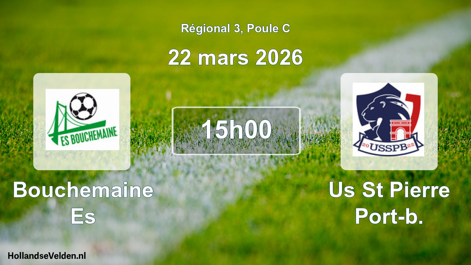 Scheduled Match: Bouchemaine Es - Us St Pierre Port-b. (22 March 2026)