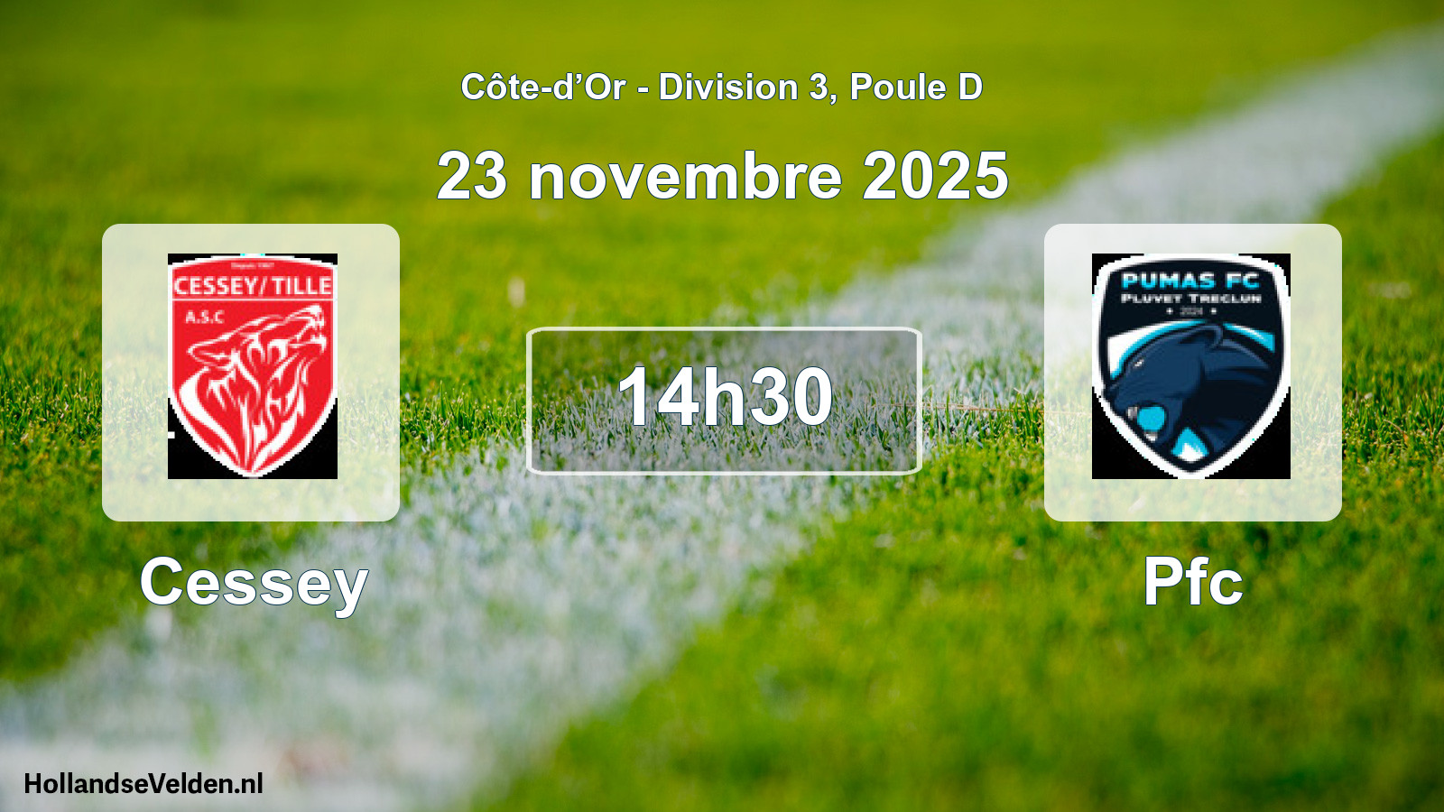 Scheduled Match: Cessey - Pfc (23 November 2025)